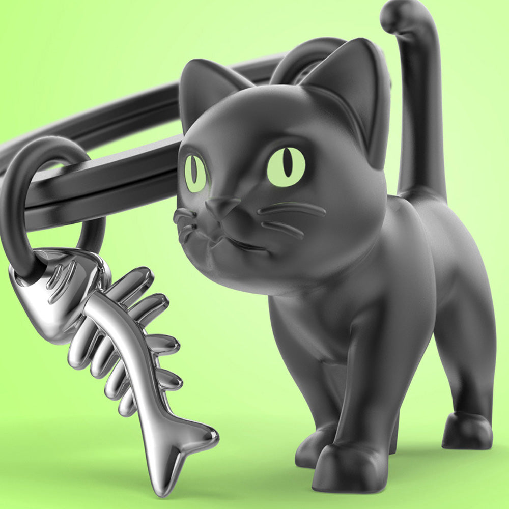 SLEUTELHANGER ZWARTE KAT