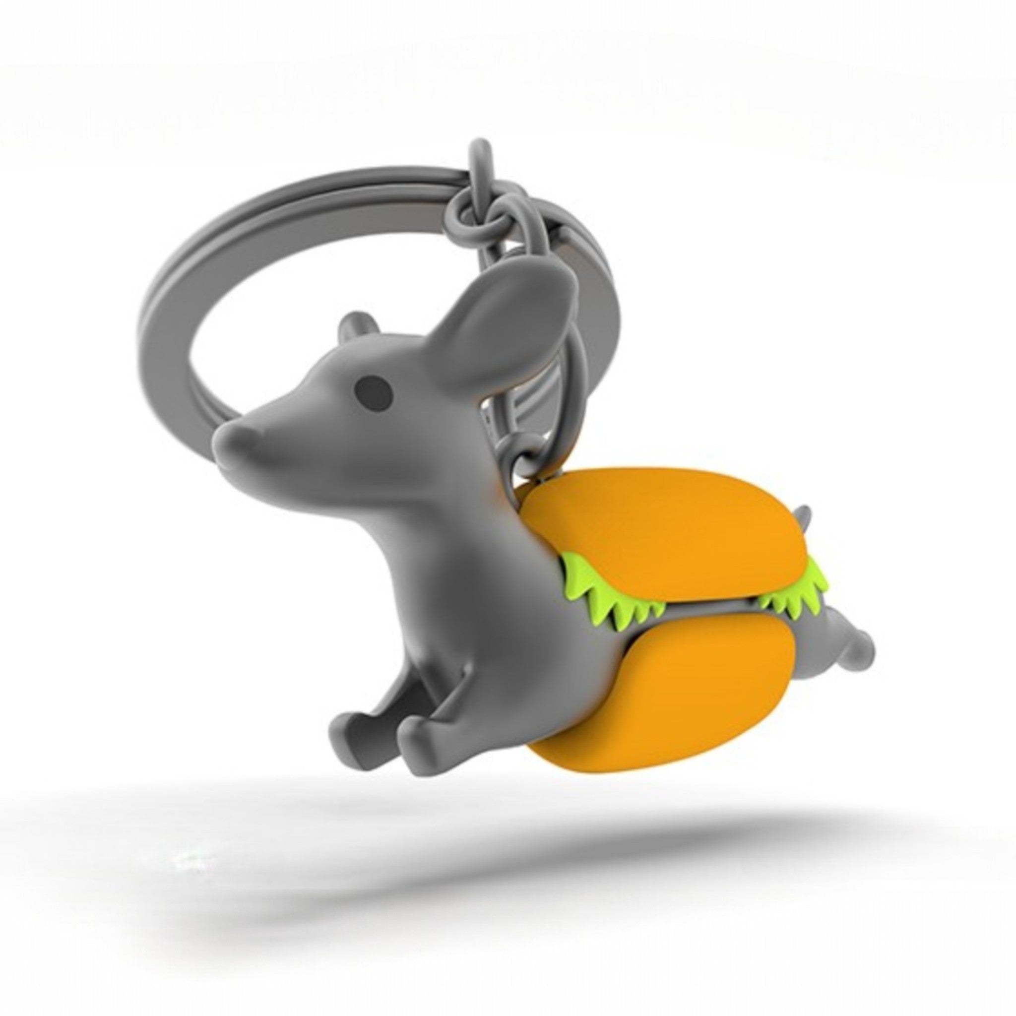 Sleutelhanger - Dachshund hotdog