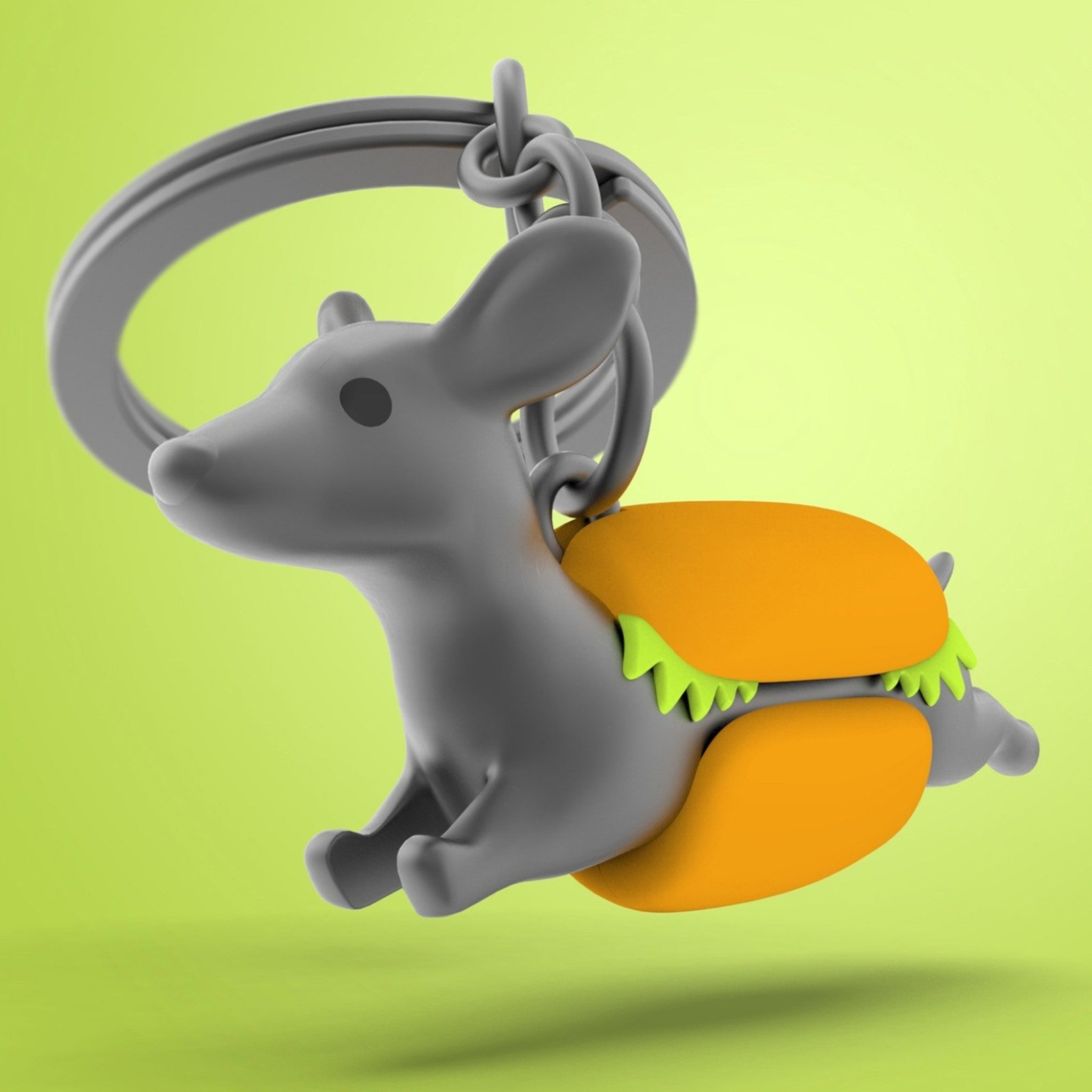 Sleutelhanger - Dachshund hotdog