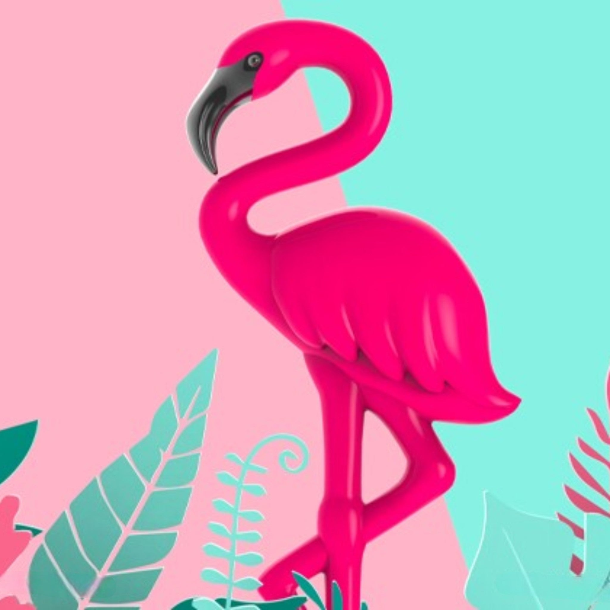 Sleutelhanger - Flamingo