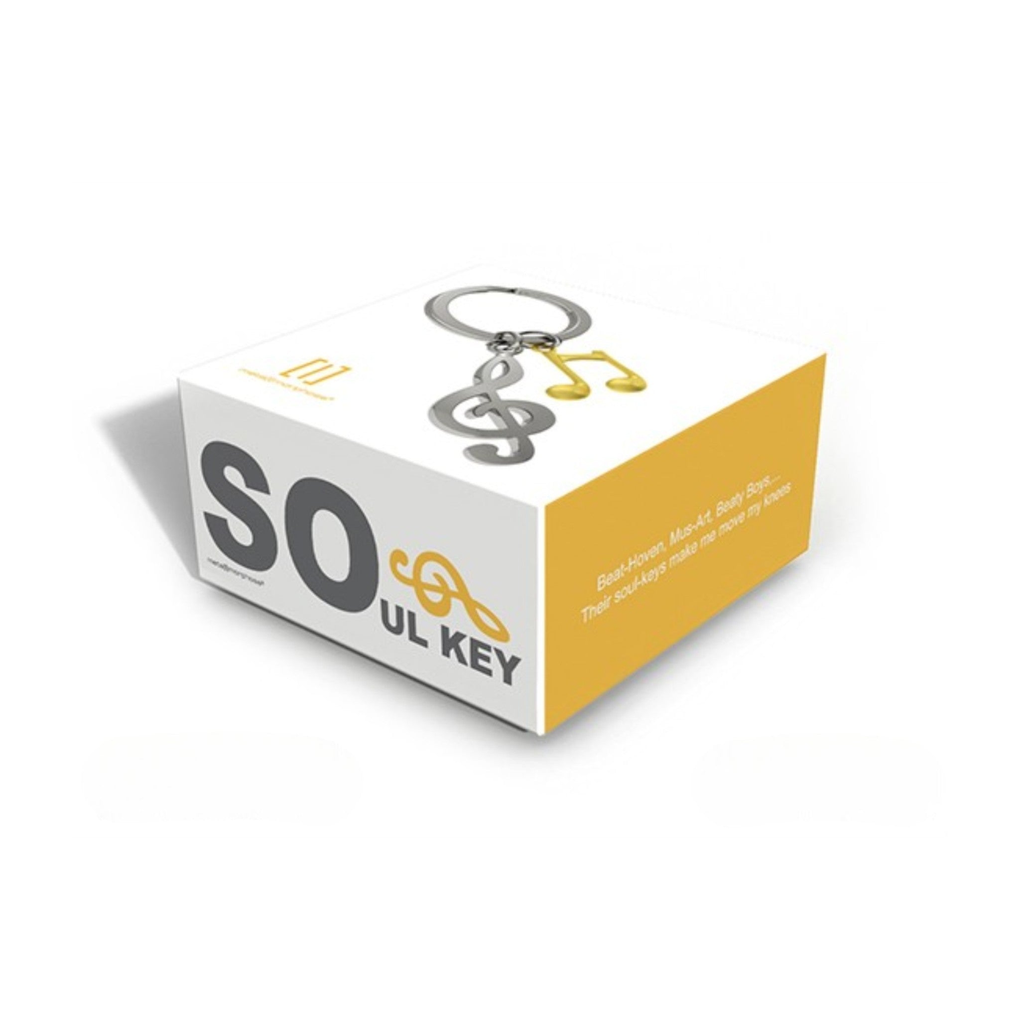 Sleutelhanger - Muzieknoot en zielsleutel