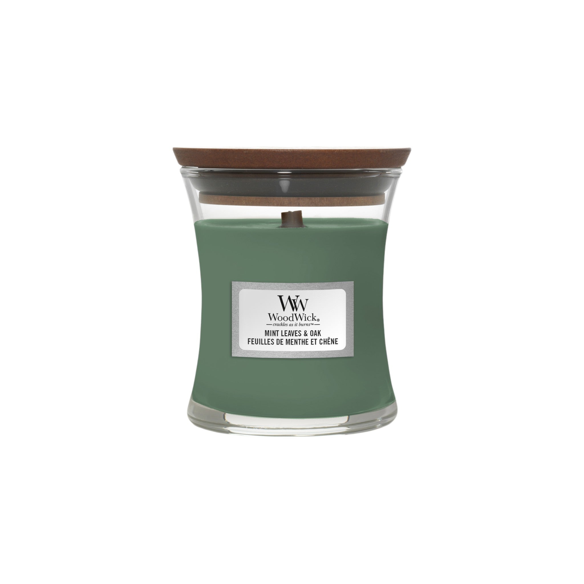 WoodWick – Muntblaadjes & Eik – Mini