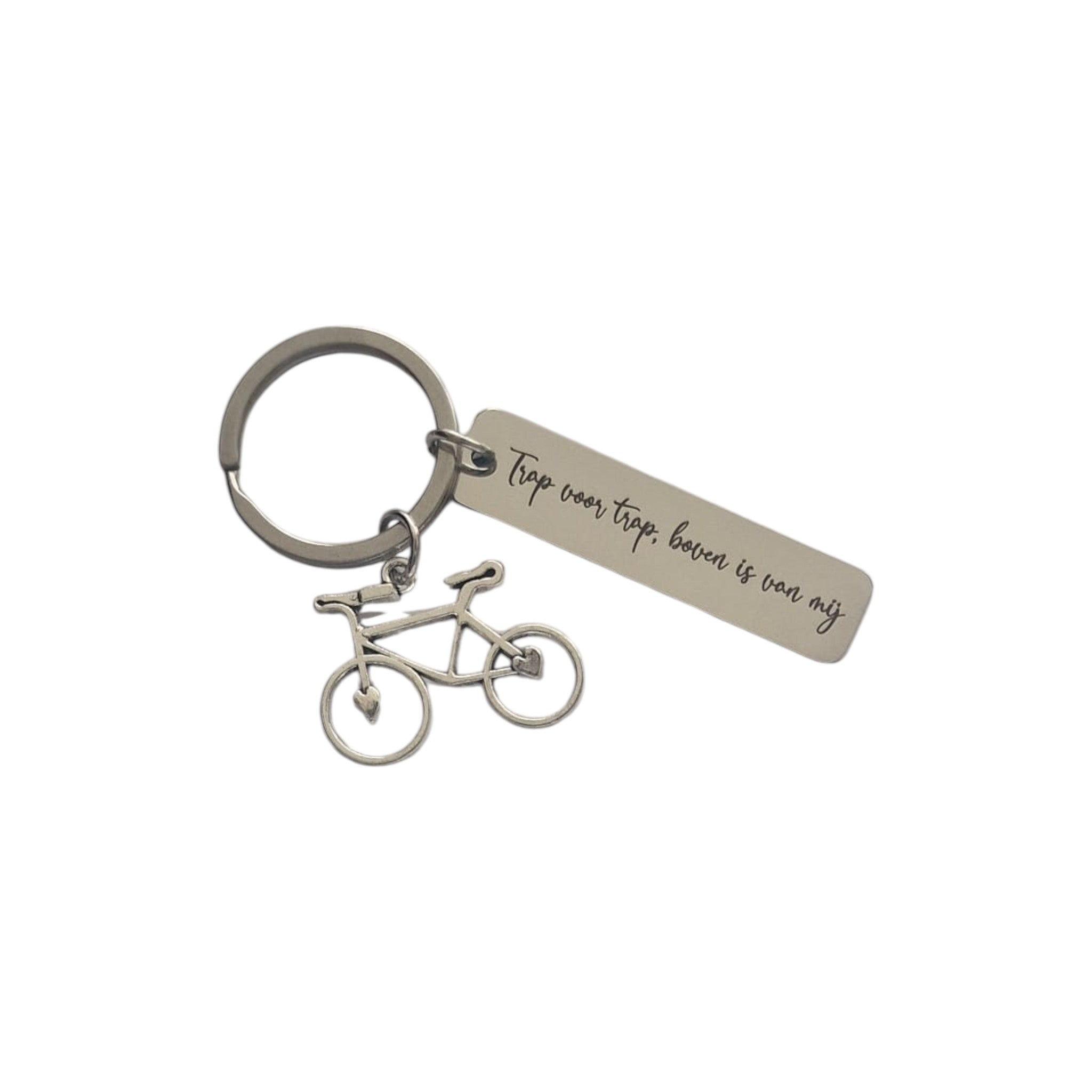 Sleutelhanger - Trap voor trap, boven is van mij