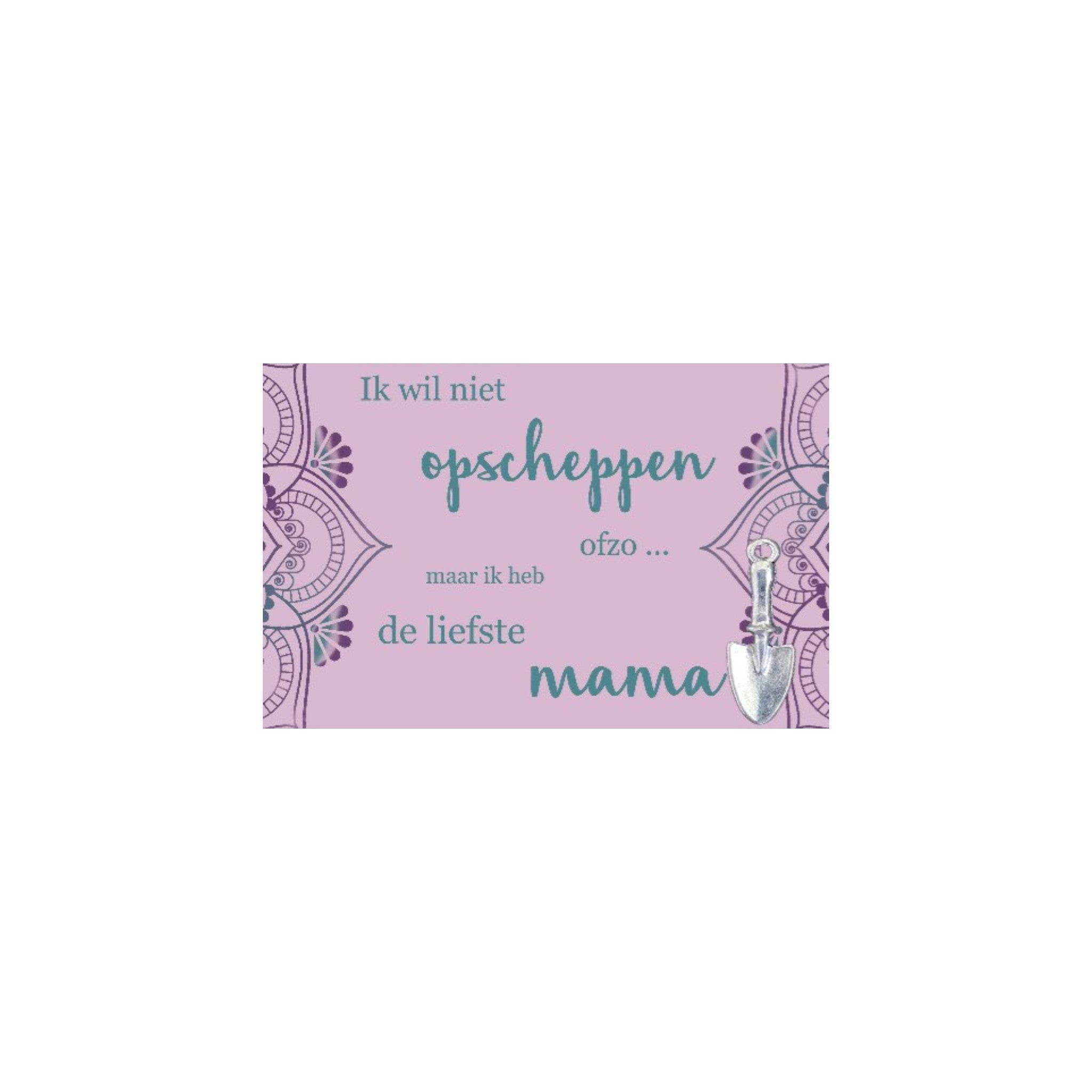 Complimentenkaartje met symbool - Liefste mama