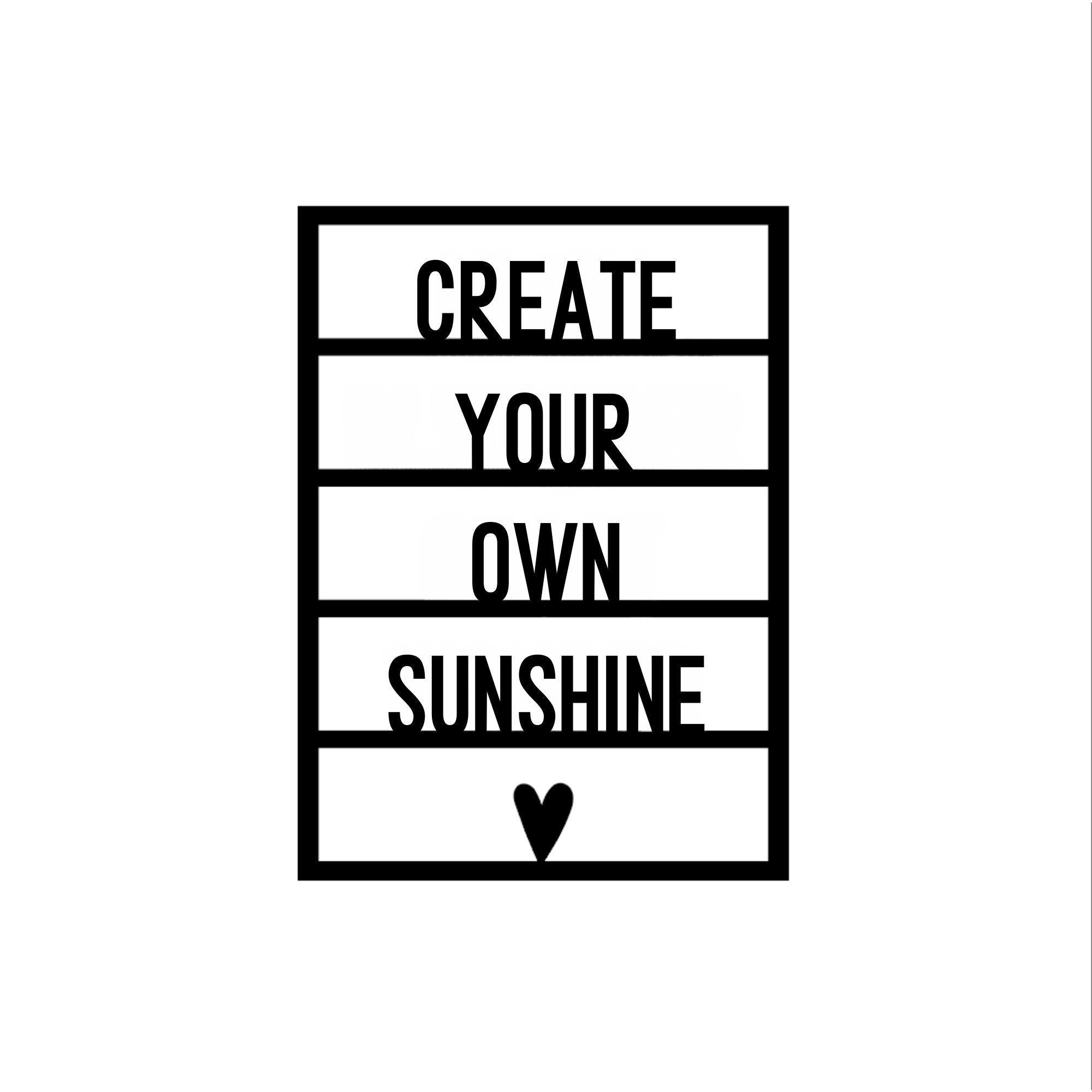 Houten wenskaart – Creëer je eigen zonnetje