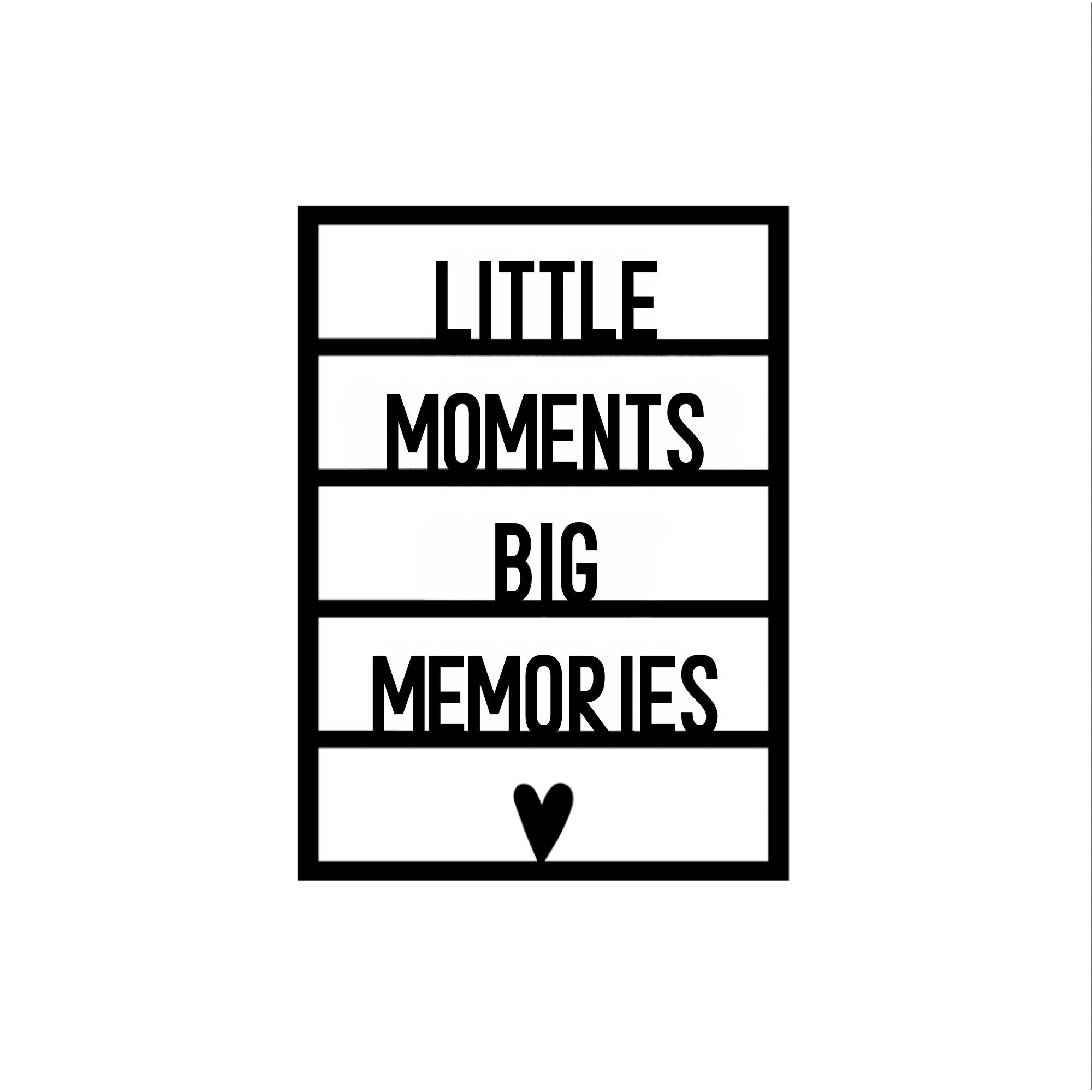 Houten wenskaart – Kleine momenten, grote herinneringen