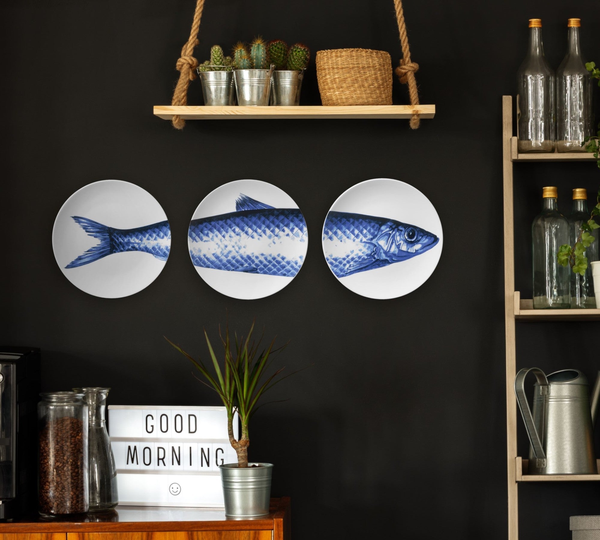 Heinen Delfts Blauw mokken