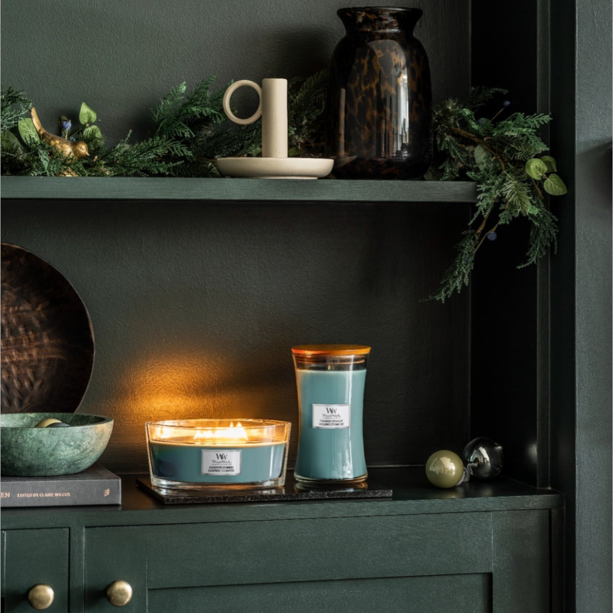 WoodWick – Evergreen Kasjmier – Groot