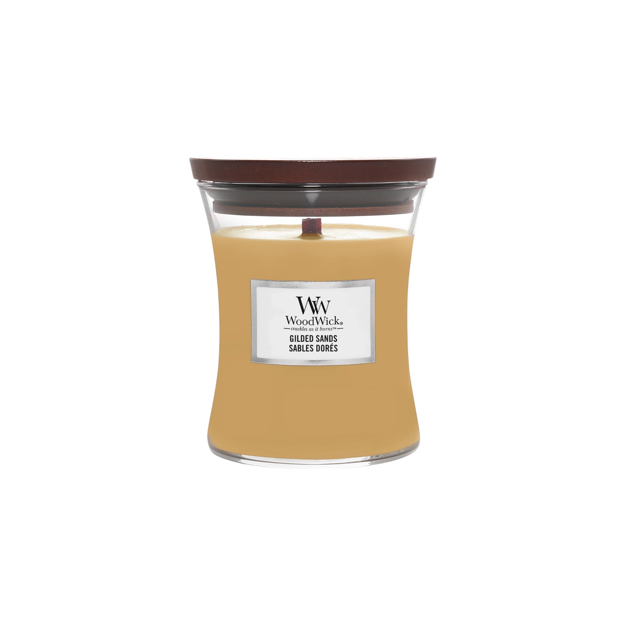 WoodWick – Vergulde zandkorrels – Medium