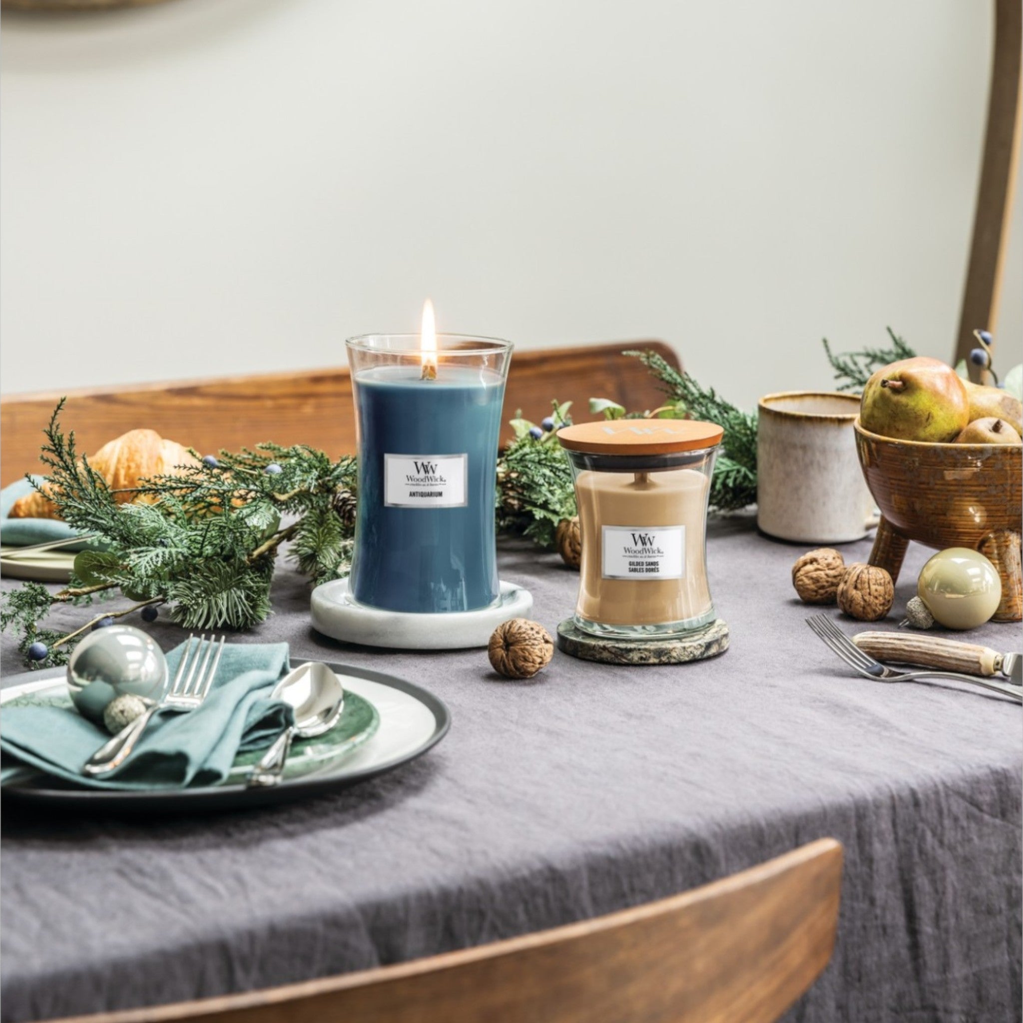 WoodWick – Vergulde zandkorrels – Medium