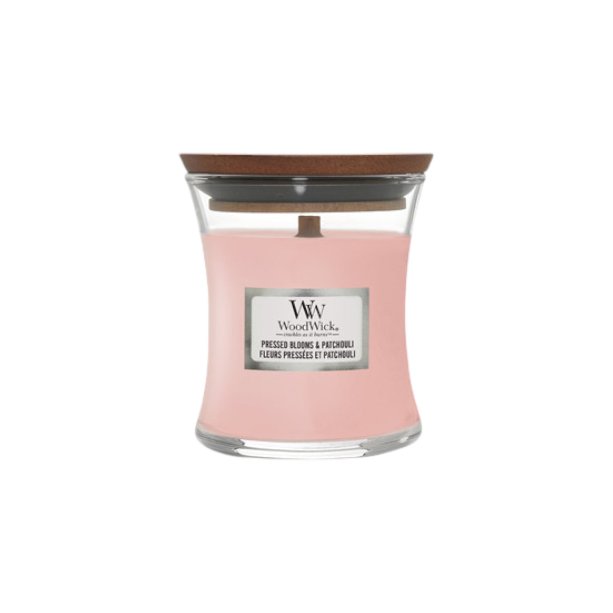 WoodWick – Geperste bloemen &amp; patchouli – Mini