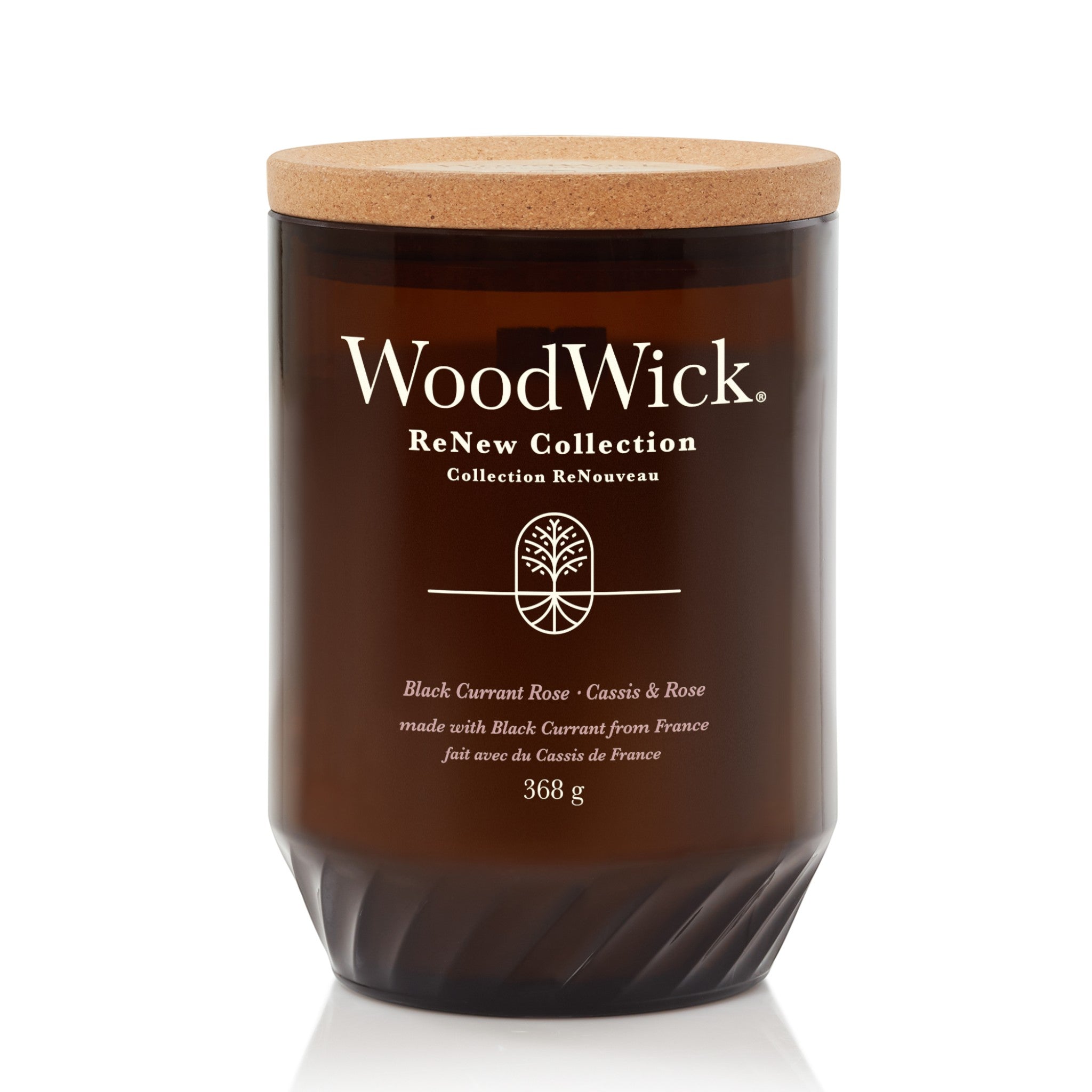 WoodWick ReNew - Zwarte bes &amp; roos – Groot