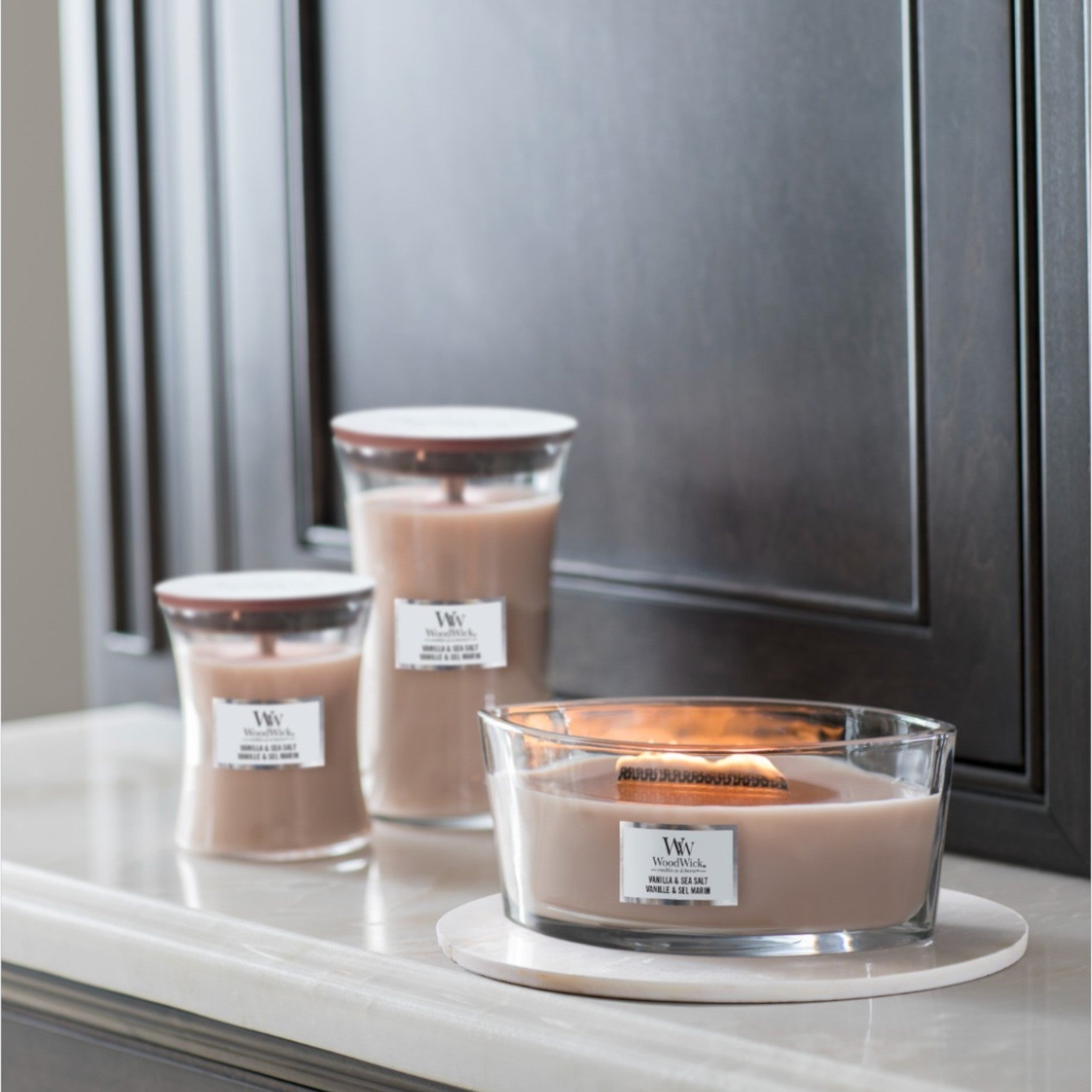 WoodWick – Vanille &amp; Zeezout – Mini