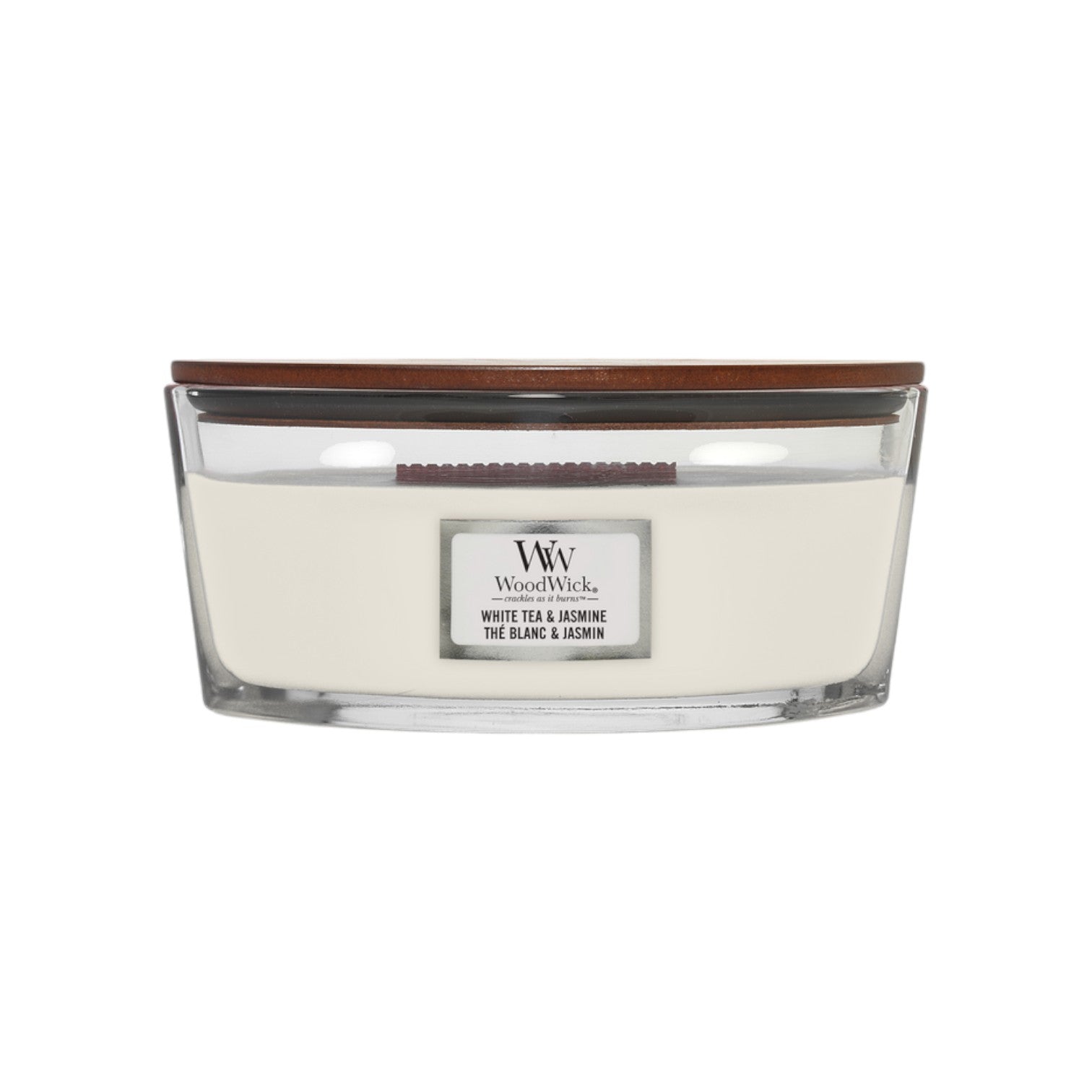 WoodWick – Witte thee &amp; jasmijn – Ellipse