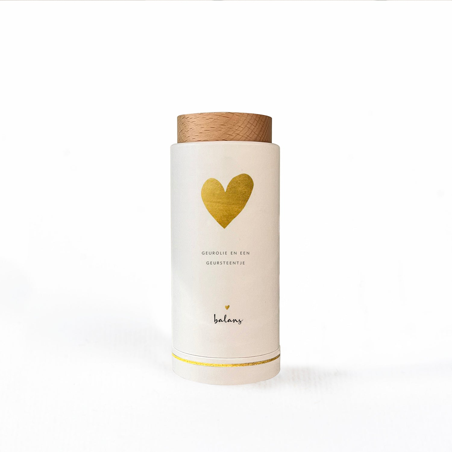 Geurolie met geursteen - Gouden hart