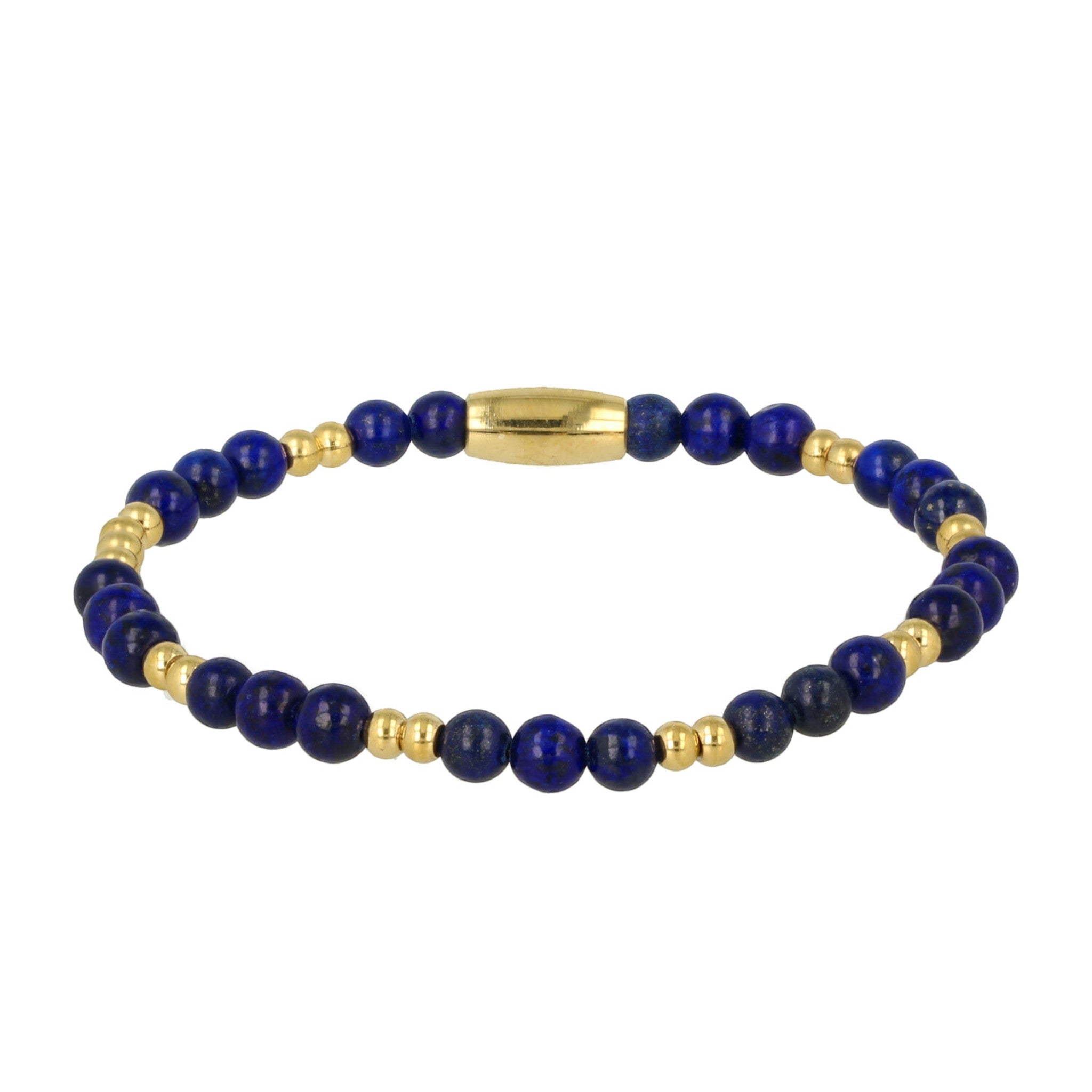 Gouden armband met Lapiz Lazuli edelstenen
