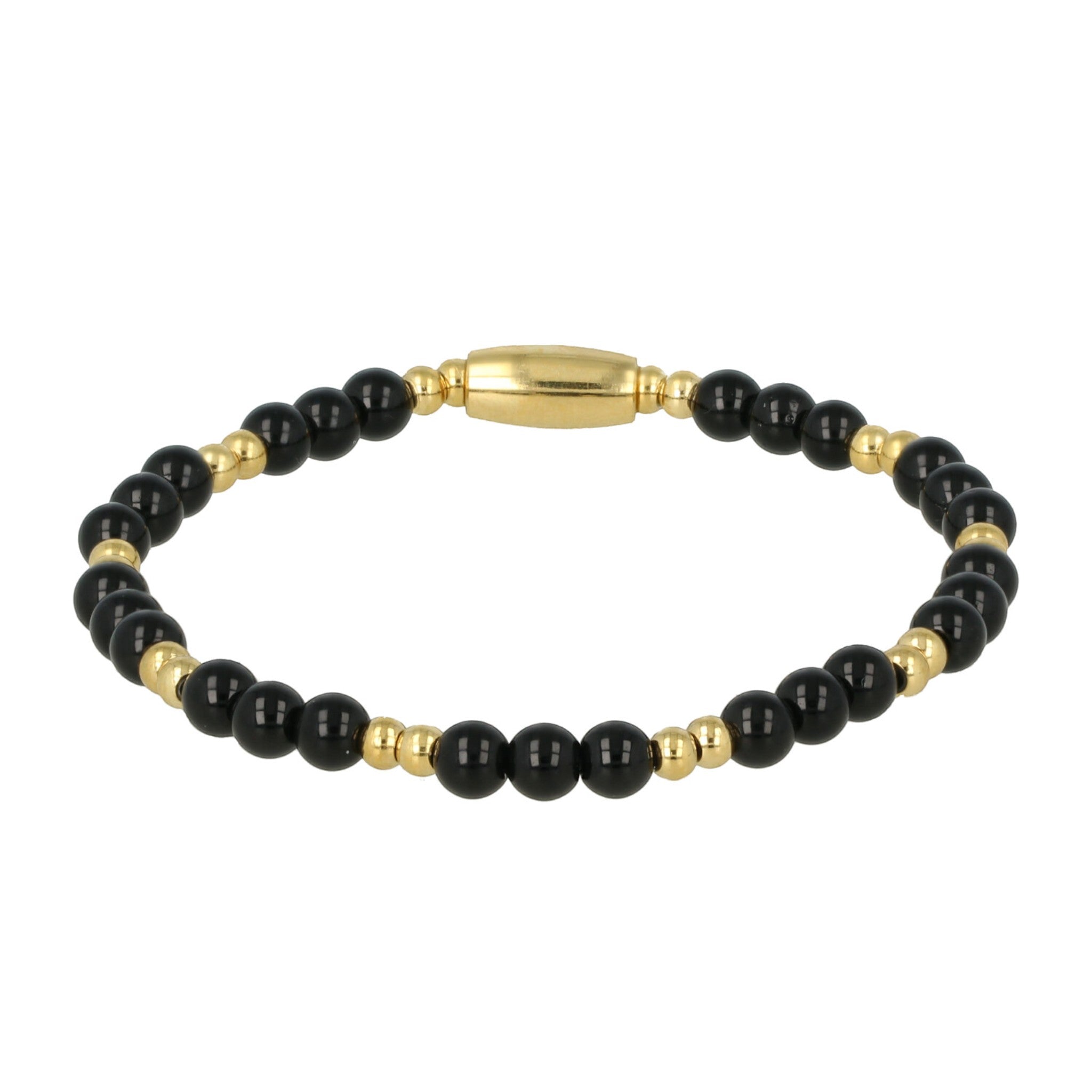 Gouden armband met Onyx edelstenen