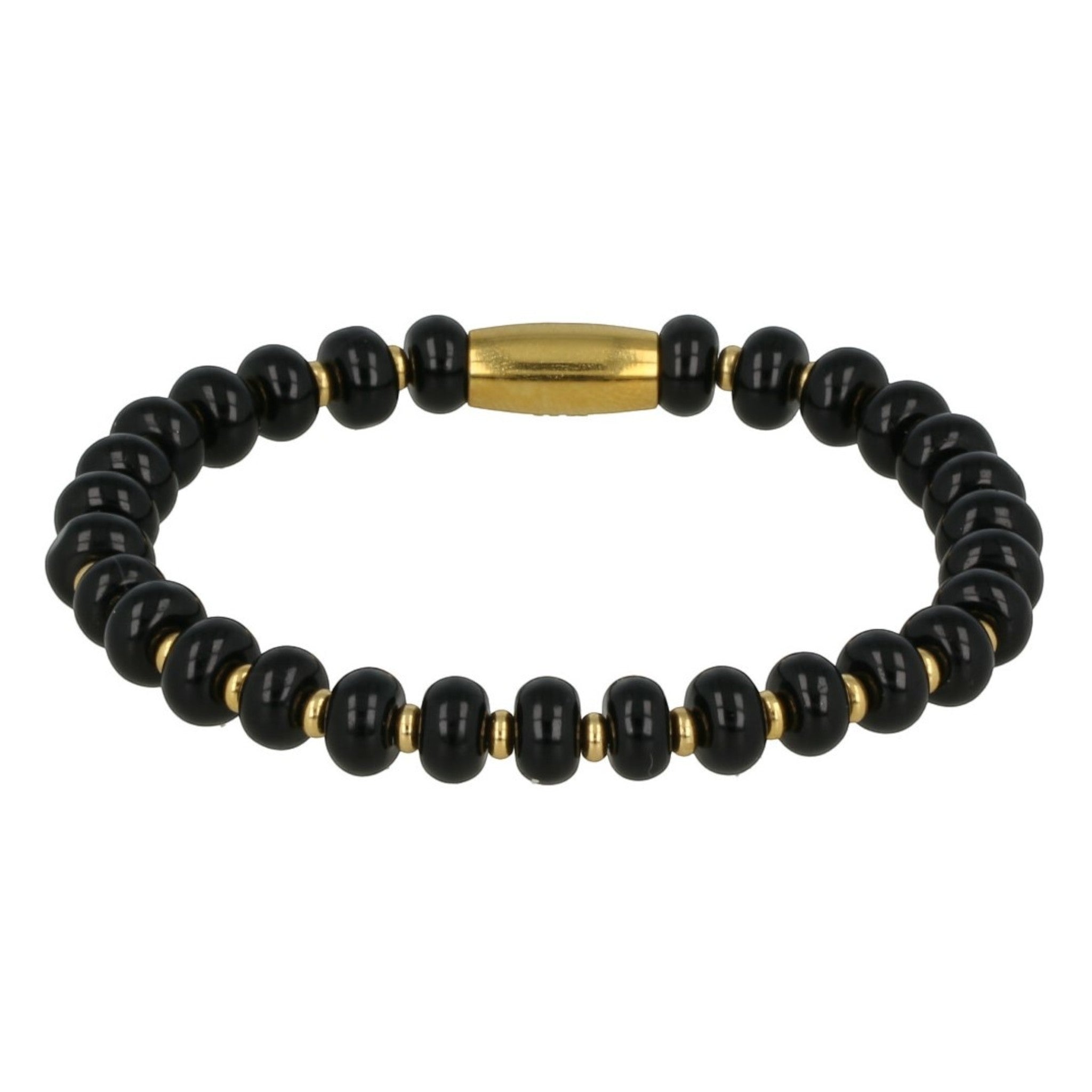 Gouden armband met Onyx edelstenen