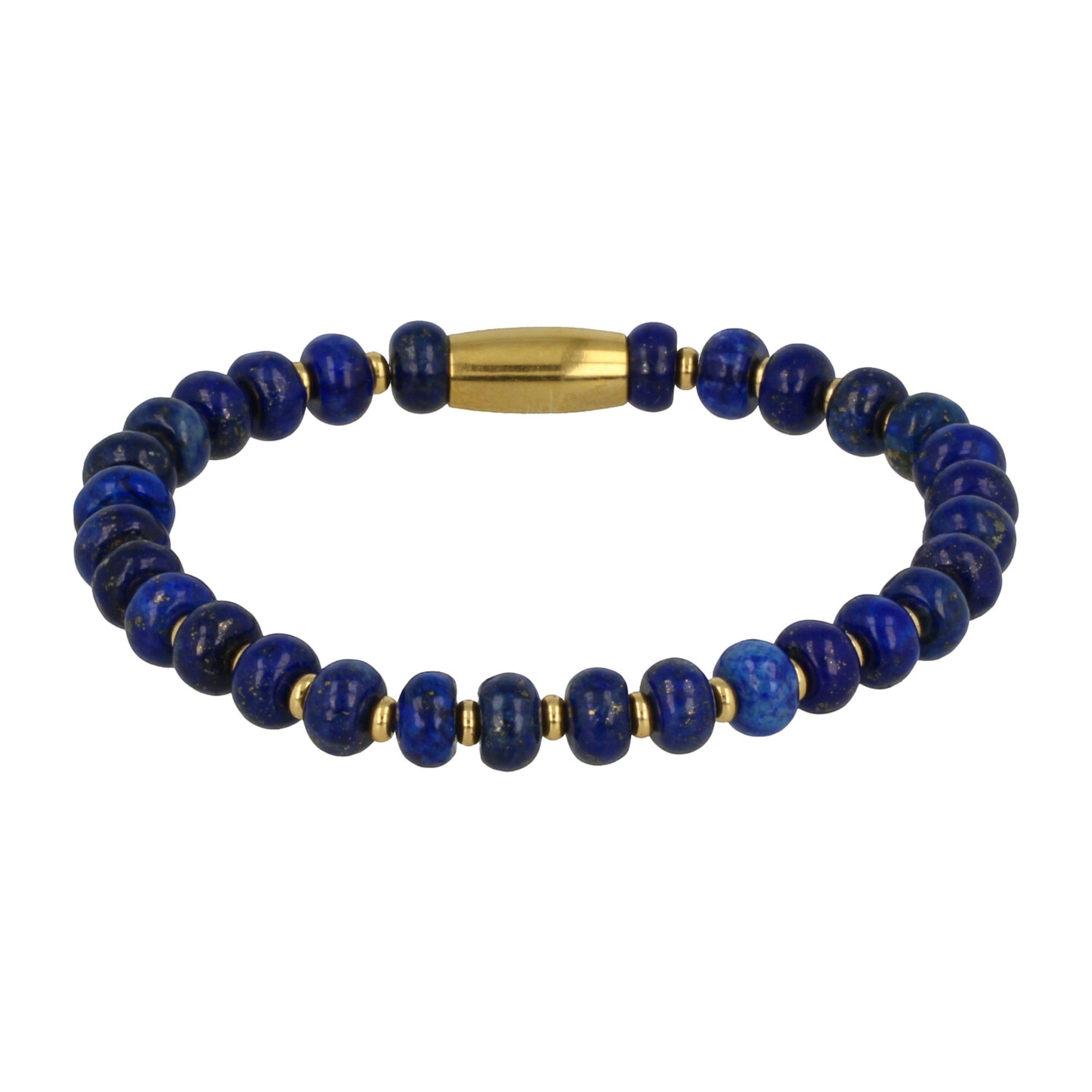 Gouden armband met Lapiz Lazuli edelstenen