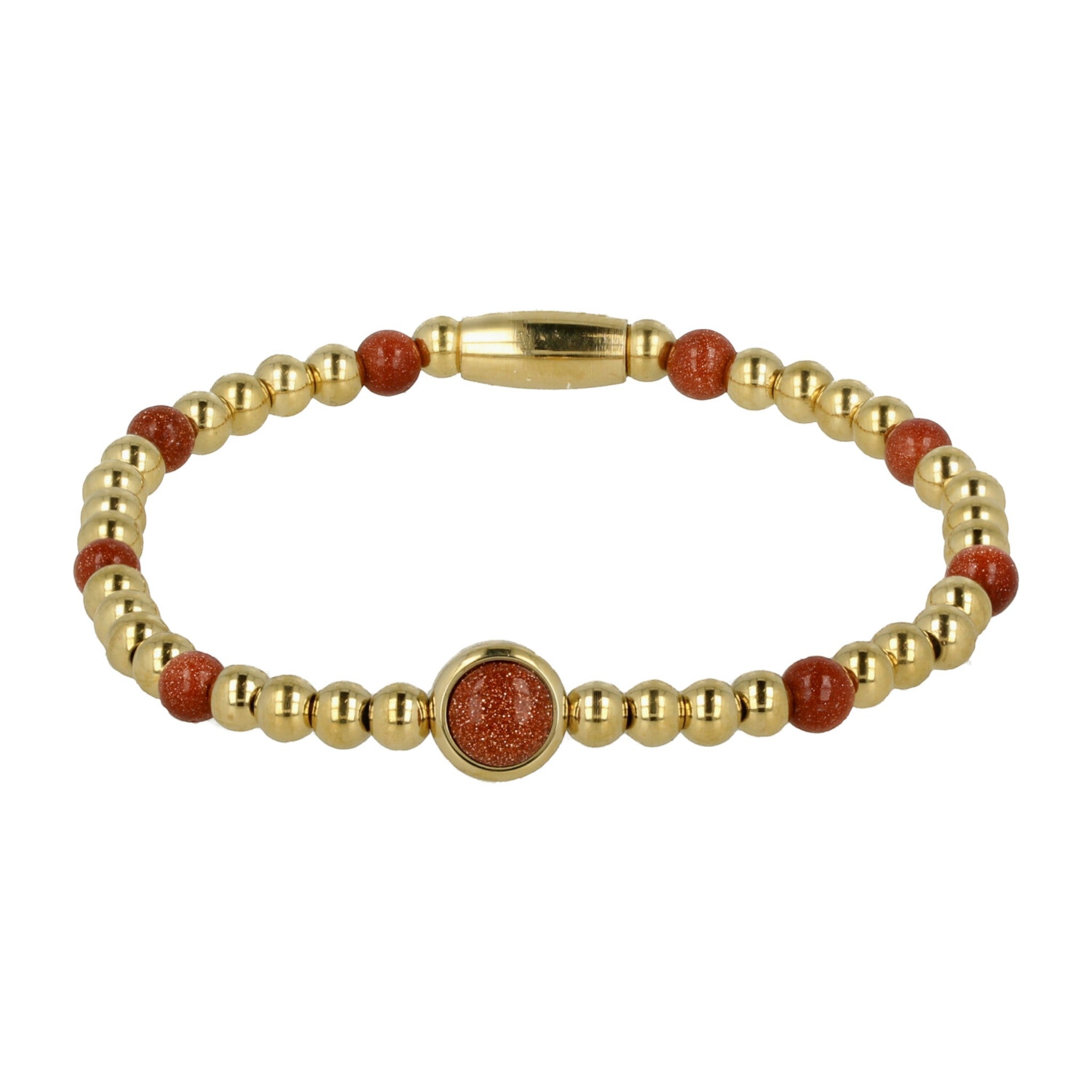 Gouden armband met Gold Sand Stone edelstenen