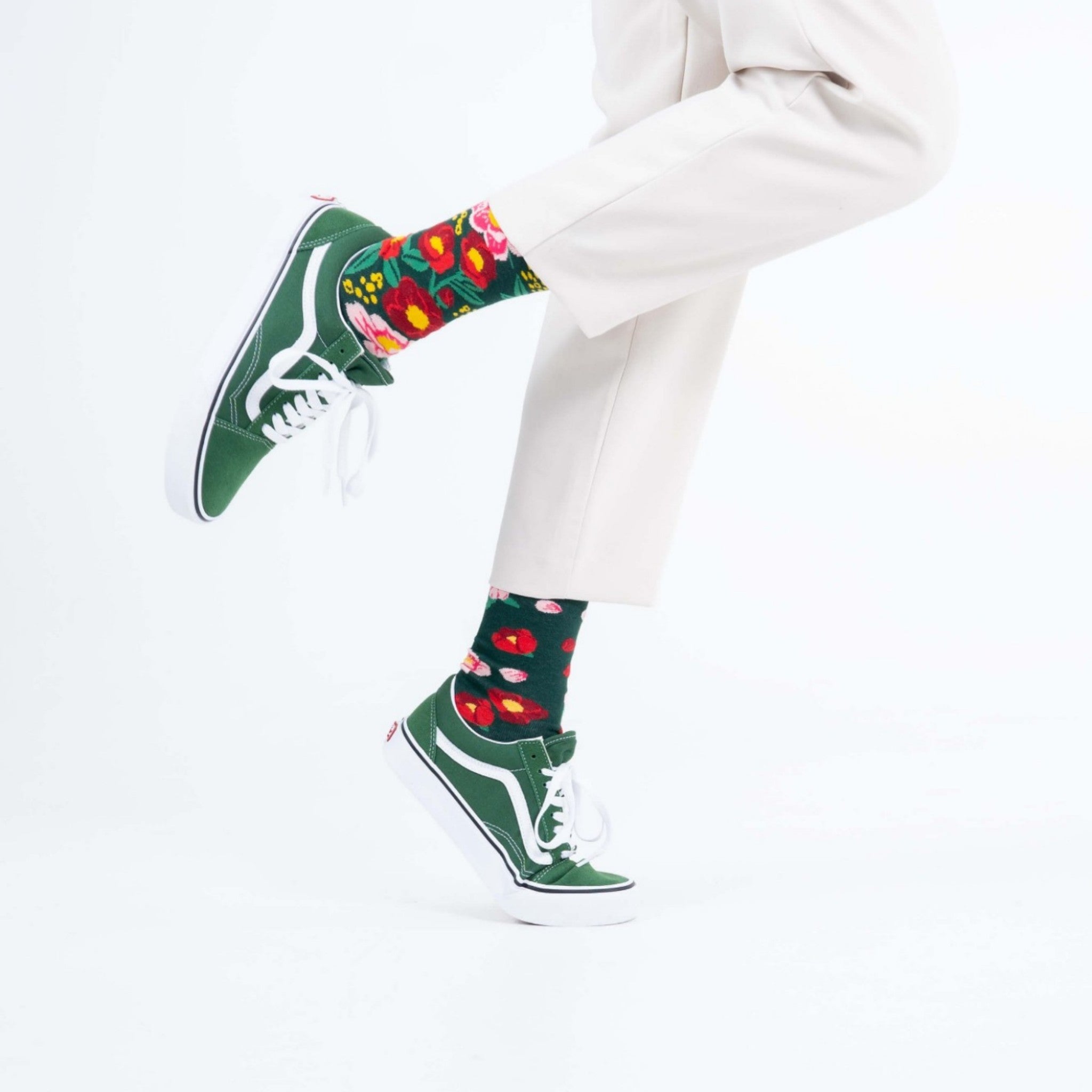 Flower Power Green - maat 35-38