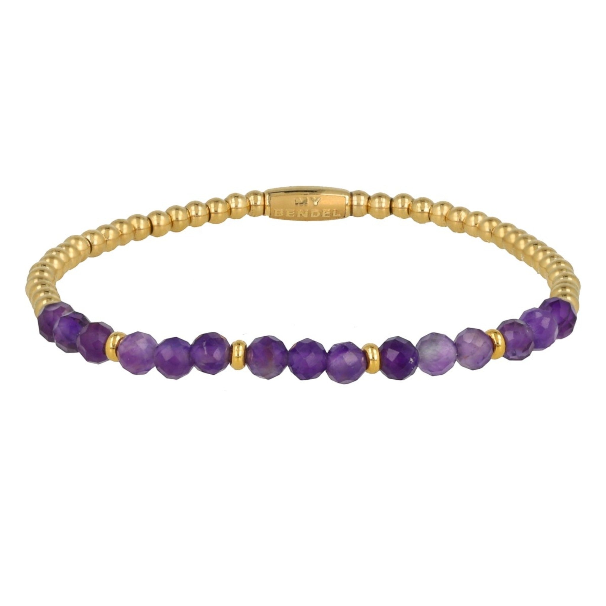 Gouden armband met Amethist edelstenen